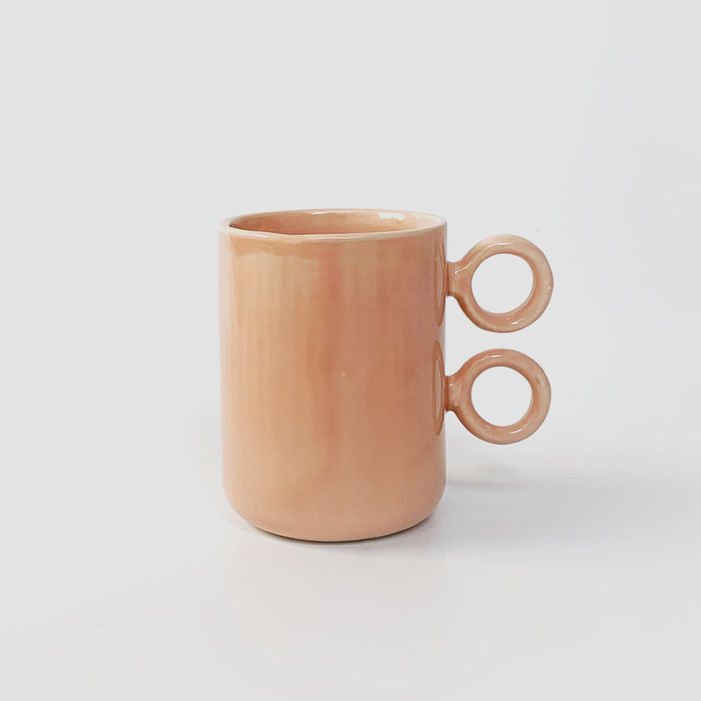 [ABS OBJECTS] Scissor Mug - Peach glaze