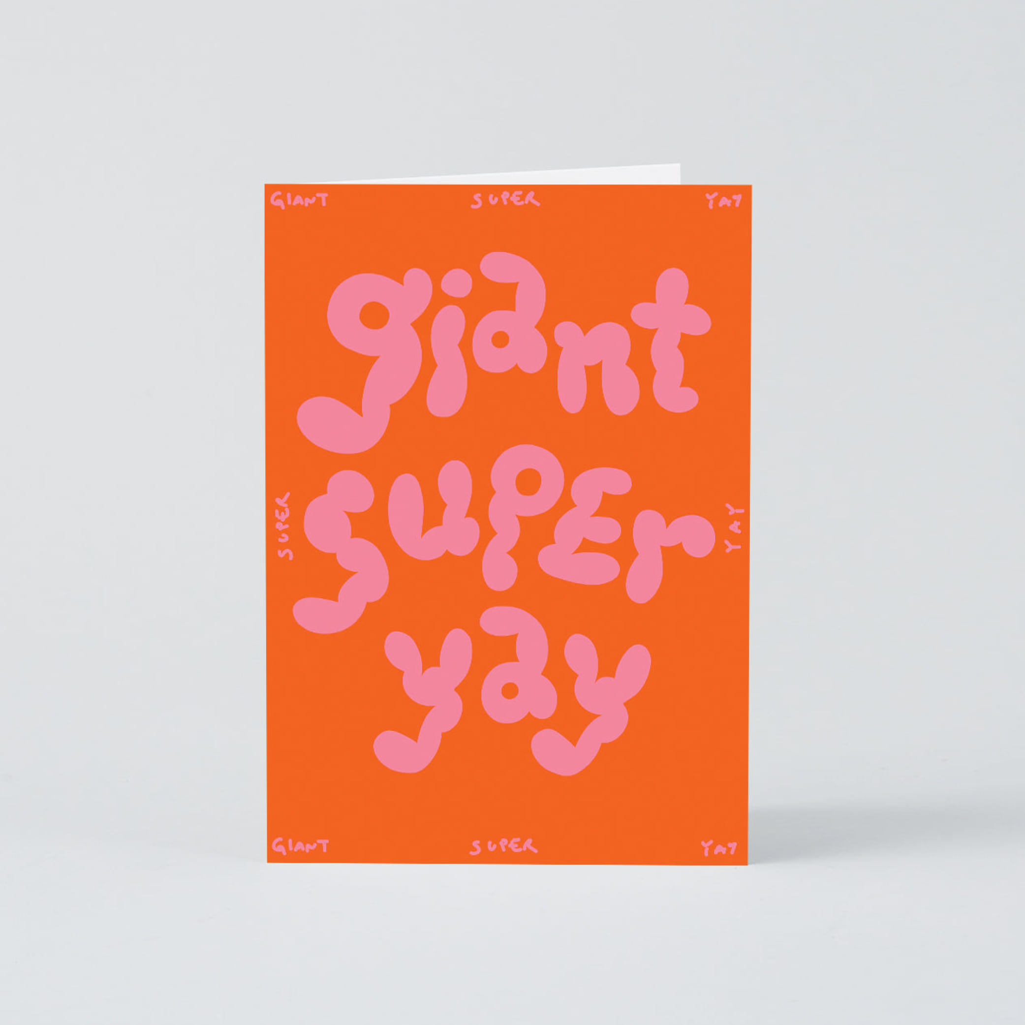 [WRAP] Giant Super Yay Embossed Greetings Card