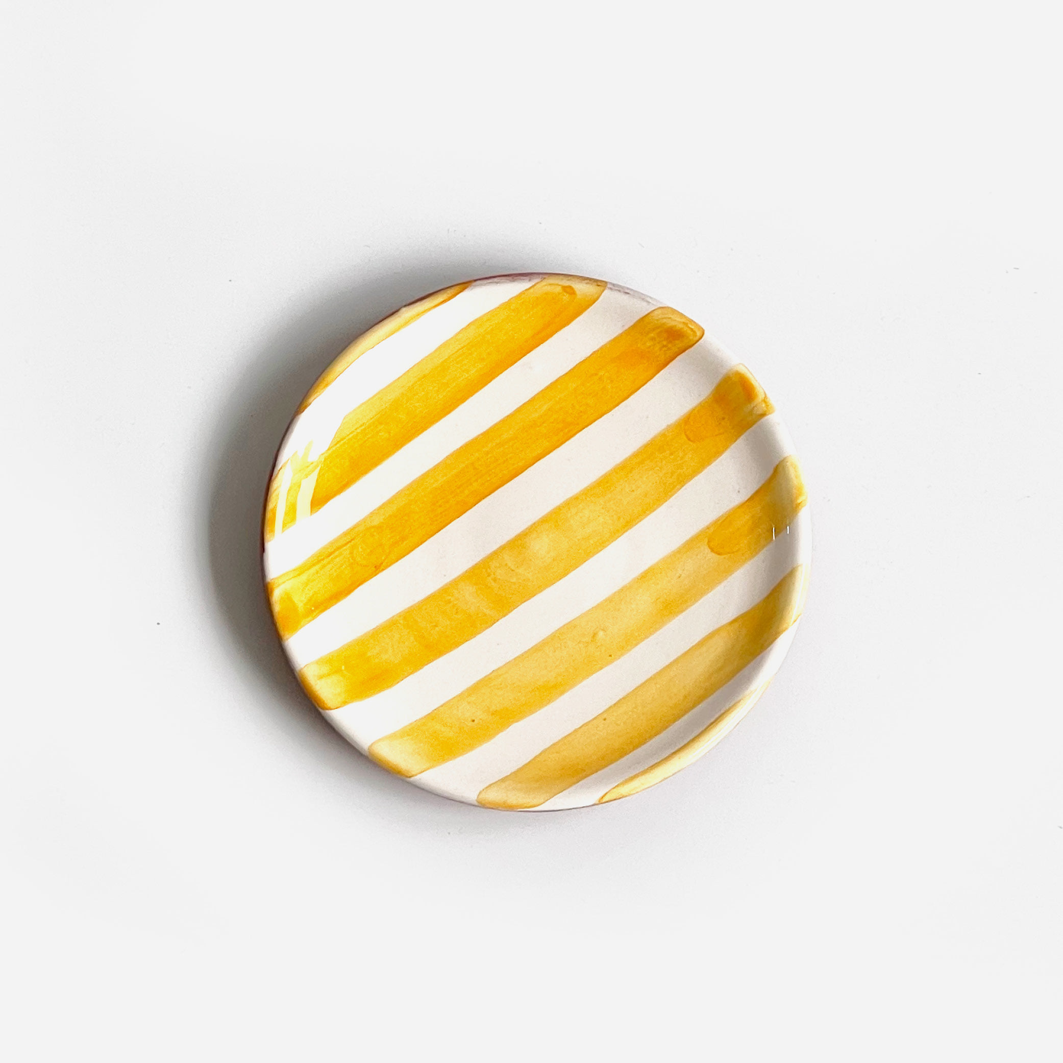 [CASA CUBISTA] Bold Stripe Plate Mini_Tangerine
