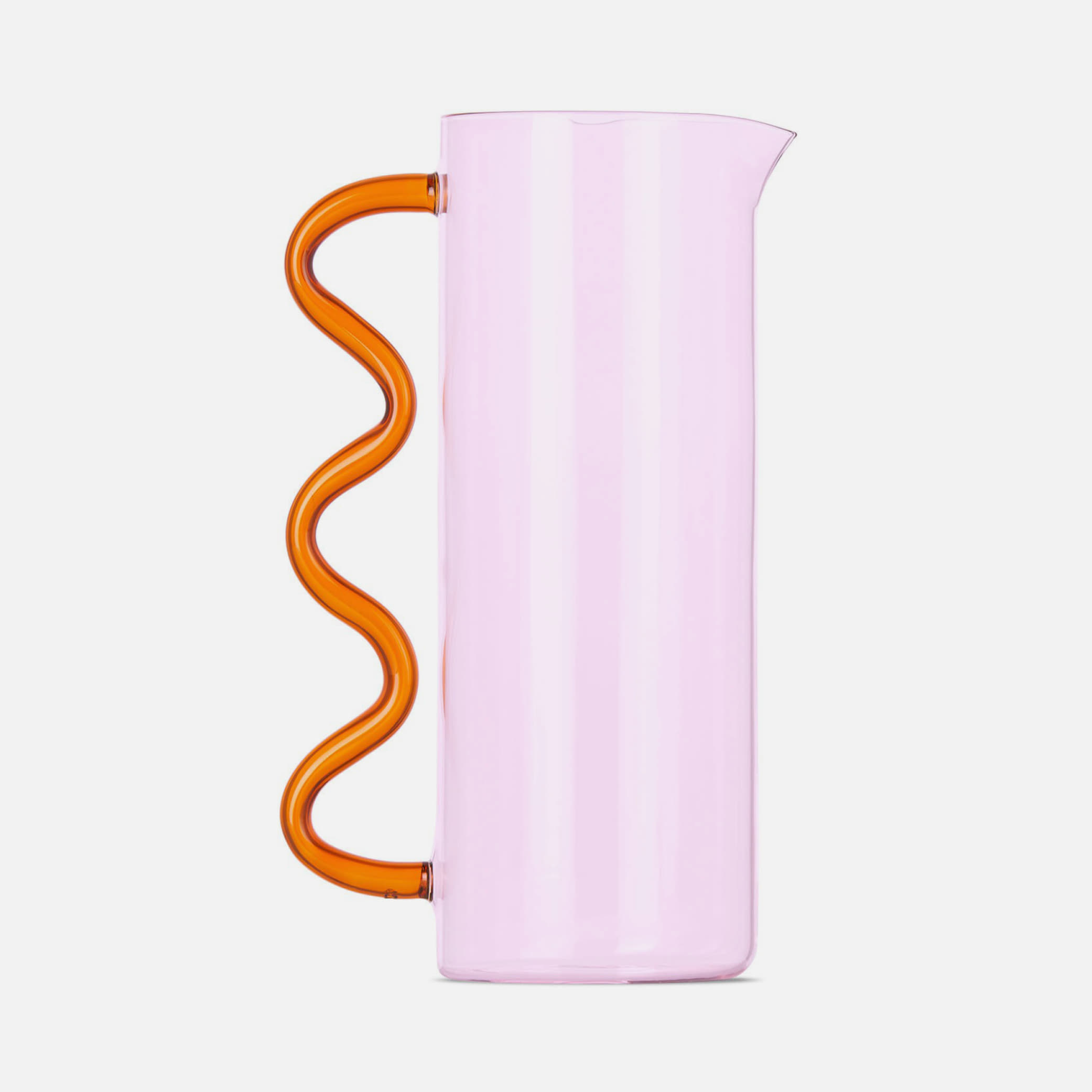 [SOPHIE LOU JACOBSEN] Wave Pitcher Pink W/ Amber