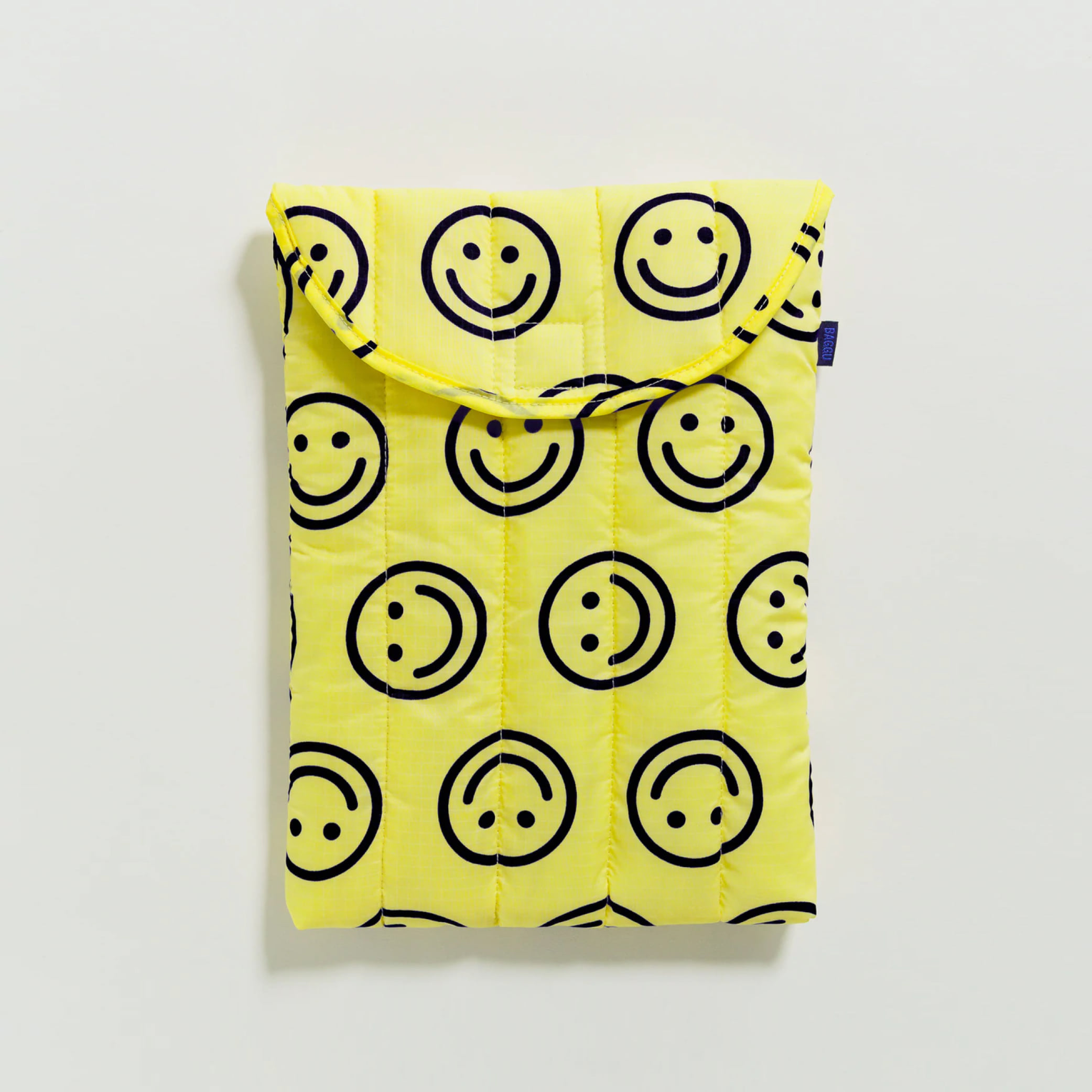 [BAGGU] Puffy Laptop Sleeve 13&quot;_Yellow Happy