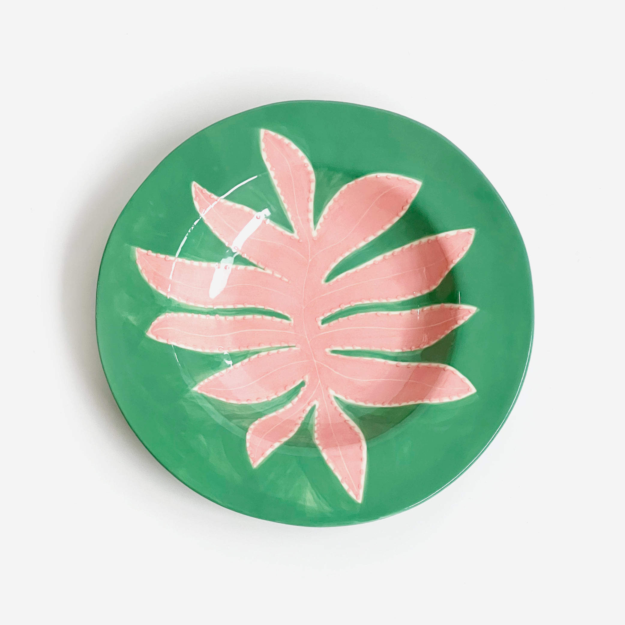 [LAETITIA ROUGET] Green Leaf Dinner Plates